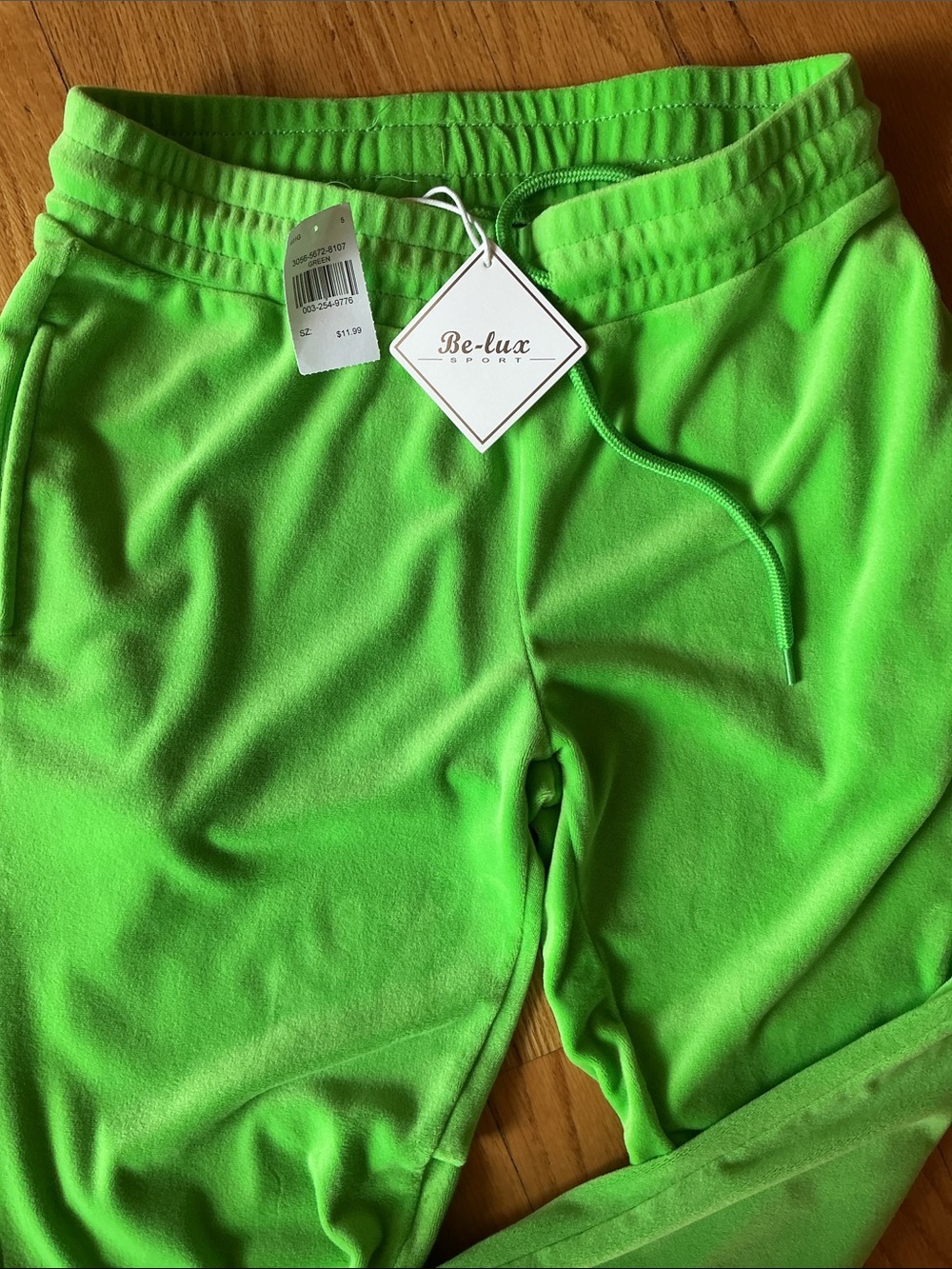 Woman’s Neon Green Jogger Sweatpants